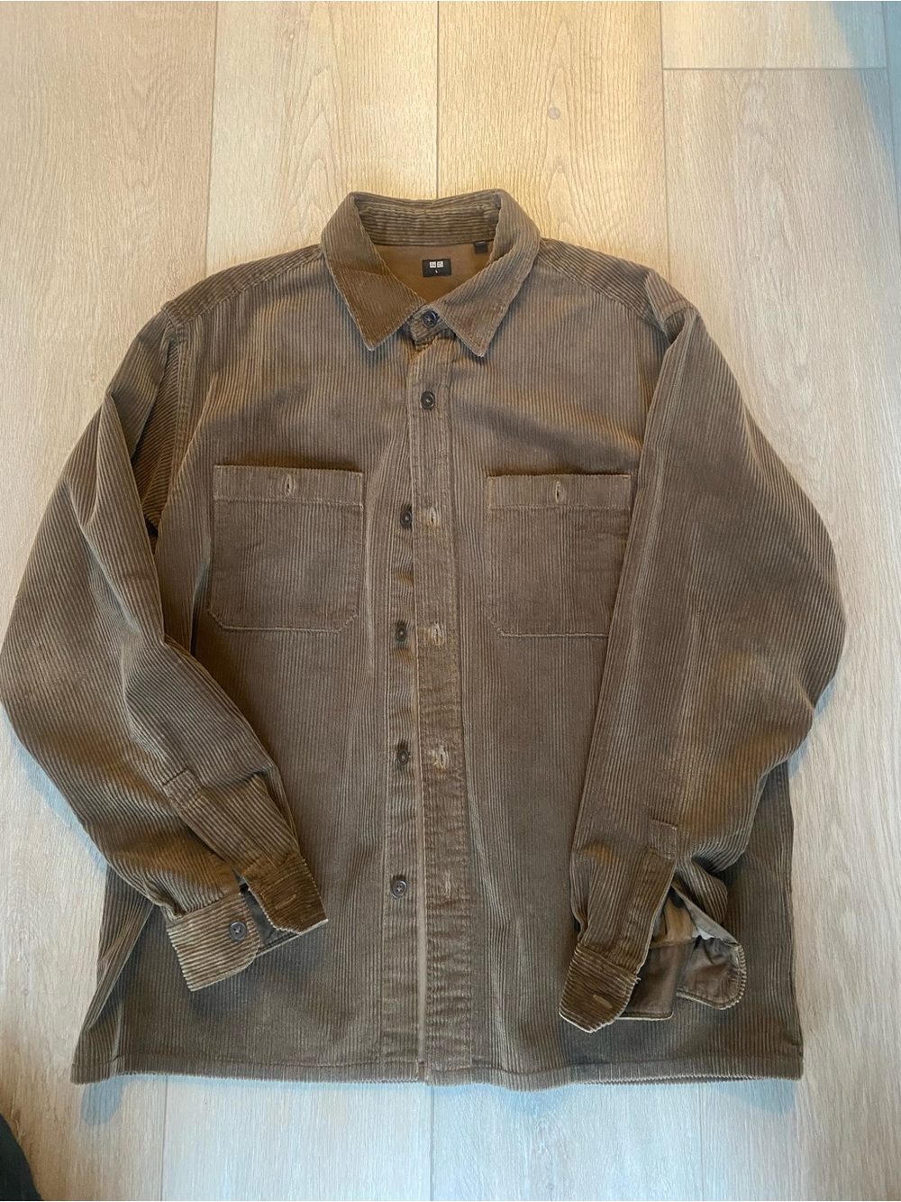 Uniqlo Brown Corduroy Shirt Jacket